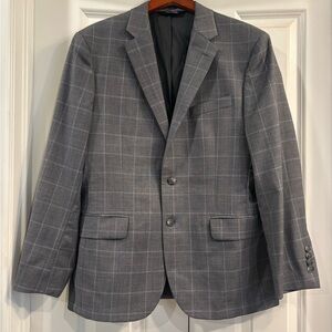 Jos. A. Bank Gray Checkered Men's Blazer 42"